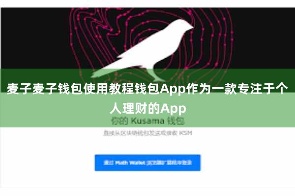 麦子麦子钱包使用教程钱包App作为一款专注于个人理财的App