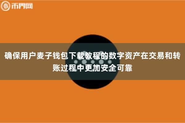 确保用户麦子钱包下载教程的数字资产在交易和转账过程中更加安全可靠