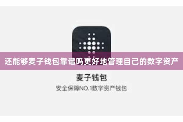 还能够麦子钱包靠谱吗更好地管理自己的数字资产