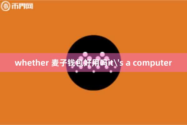 whether 麦子钱包好用吗it's a computer